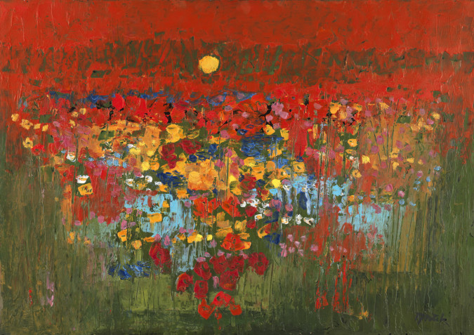 TYLECEK - CHAMPS DE COQUELICOTS - Maková pole 65X92 cm