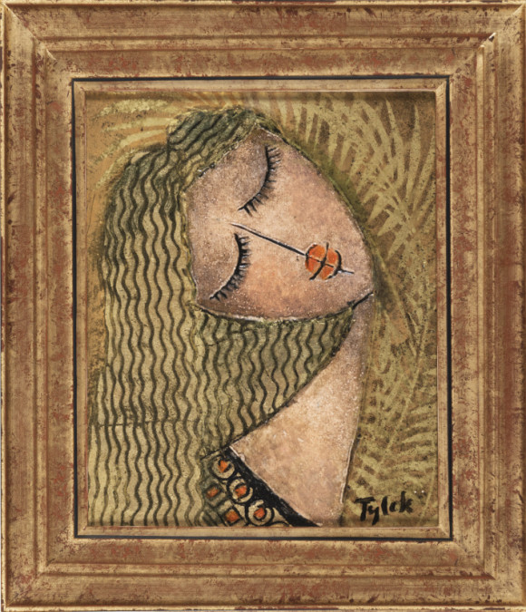 TYLEK - FEMME D'OR - Obalená zlatem 27x22 cm